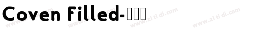Coven Filled字体转换
